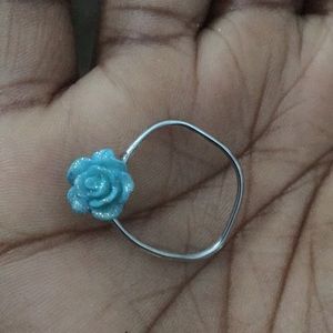 Blue Rose Ring